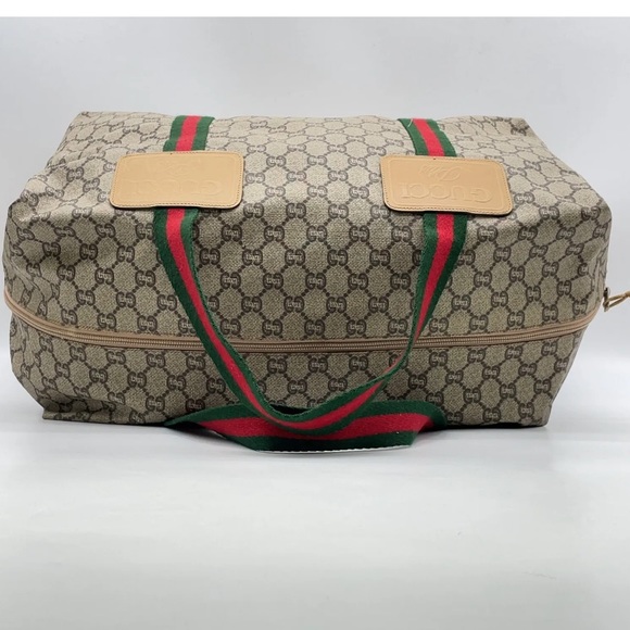 Authentic Gucci PLUS Large Tote Bag PVC Sherry Line GUCCI PLUS GUC - Picture 3 of 16